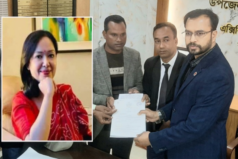ব্রাহ্মণবাড়িয়া-২ আসনে স্বতন্ত্র প্রার্থীর মনোনয়নপত্র নিলেন রুমিন